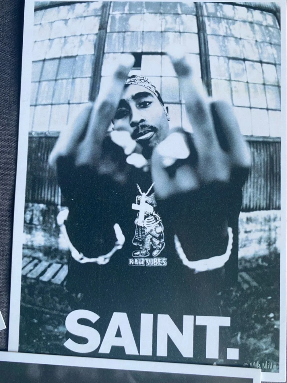 Tupac Shakur Black & White Photo Card Post Cards Set - Saint, Poet, Sinner